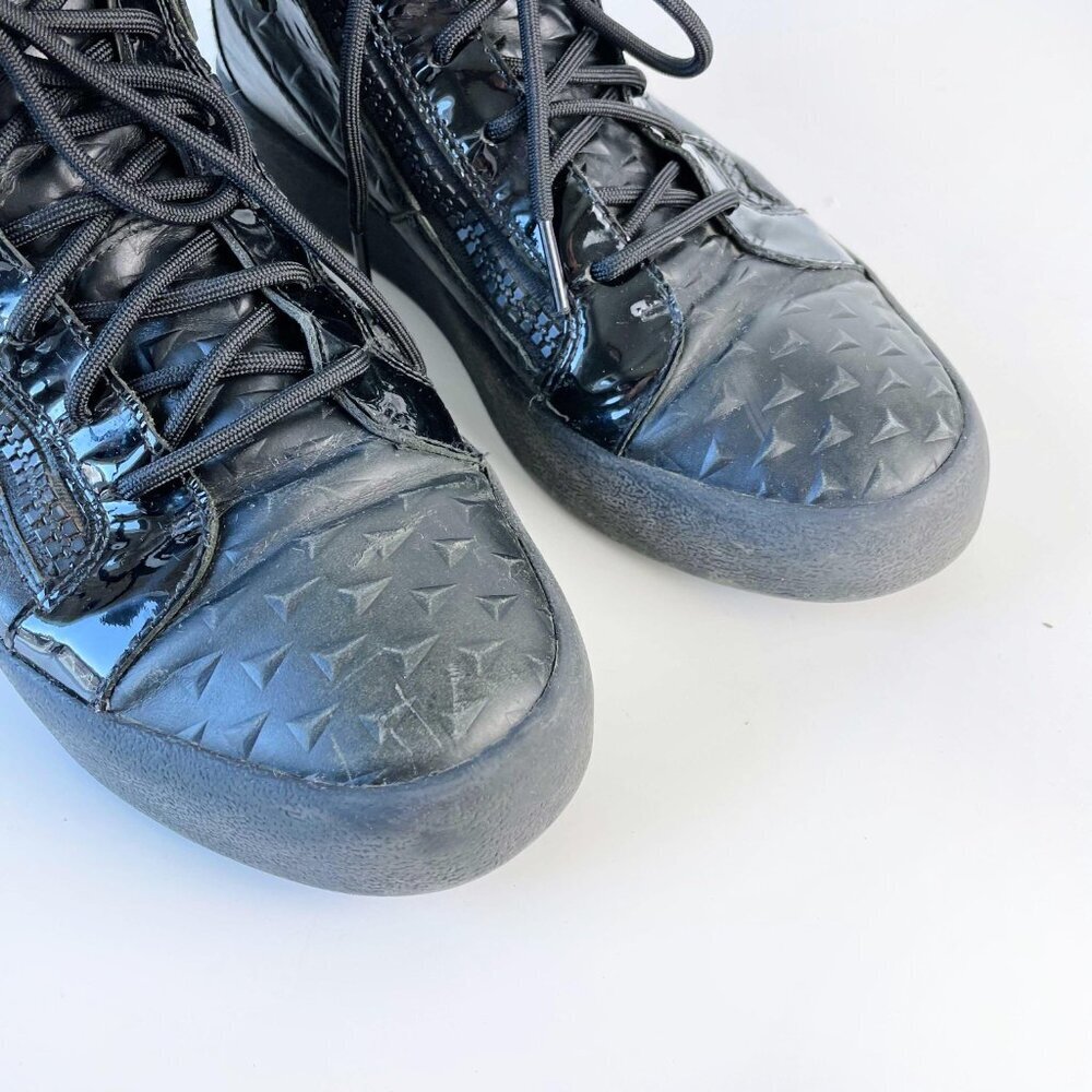 ⚡️SOLD⚡️ giuseppe zanotti high top leather sneakers - Picture 3 of 9